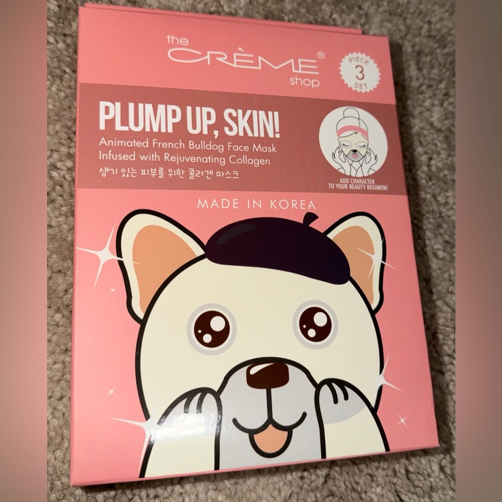 💕The Crème Shop Pink Plump Up, Skin! Face Mask - part of 3 for $25 mix and match